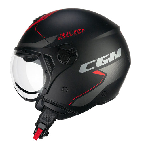 Casco Jet CGM 167X Flo Tech VISIERA SAGOMATA
