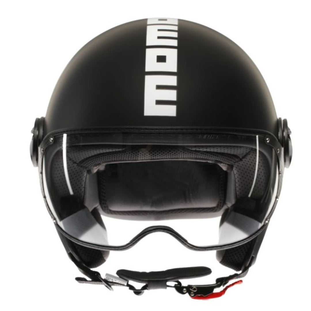 Casco Jet MomoDesign FGTR Classic Mono - Nero Opaco/Bianco - E2206