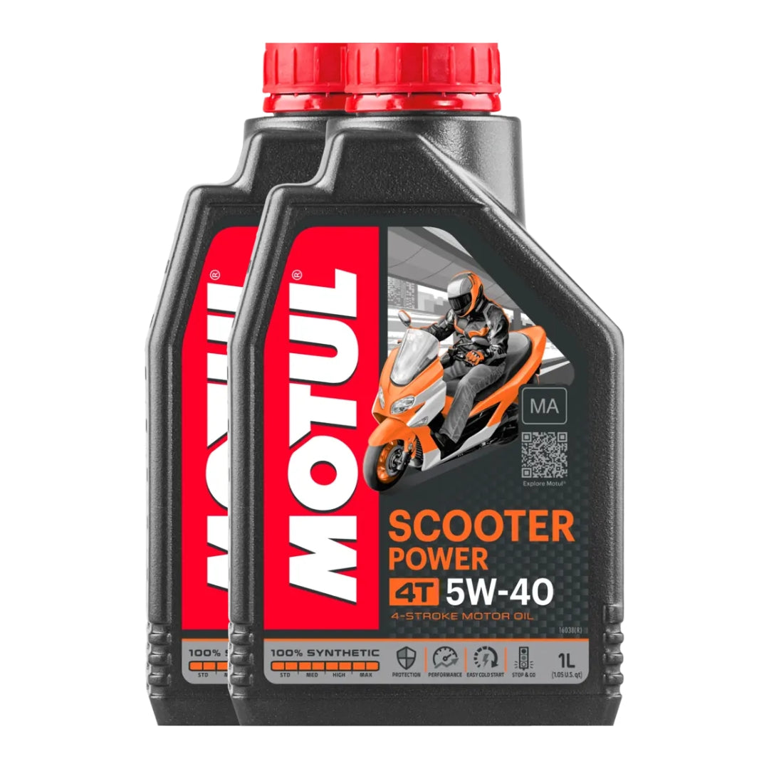 Olio Motore Motul Scooter Power 5W-40 MA 4T 100% Sintetico