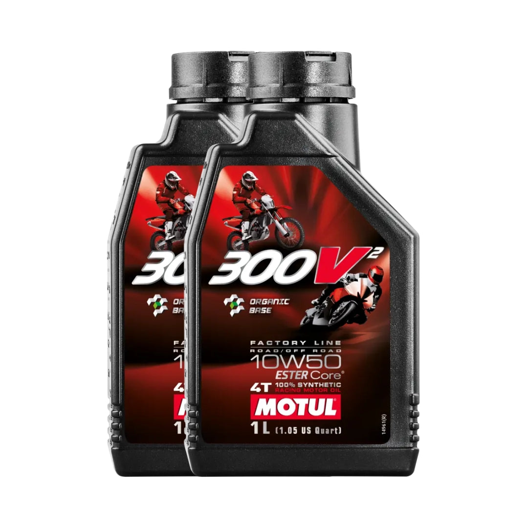 Olio Motore Motul 300V2 Factory Line 10W-50 4T 100% Sintetico