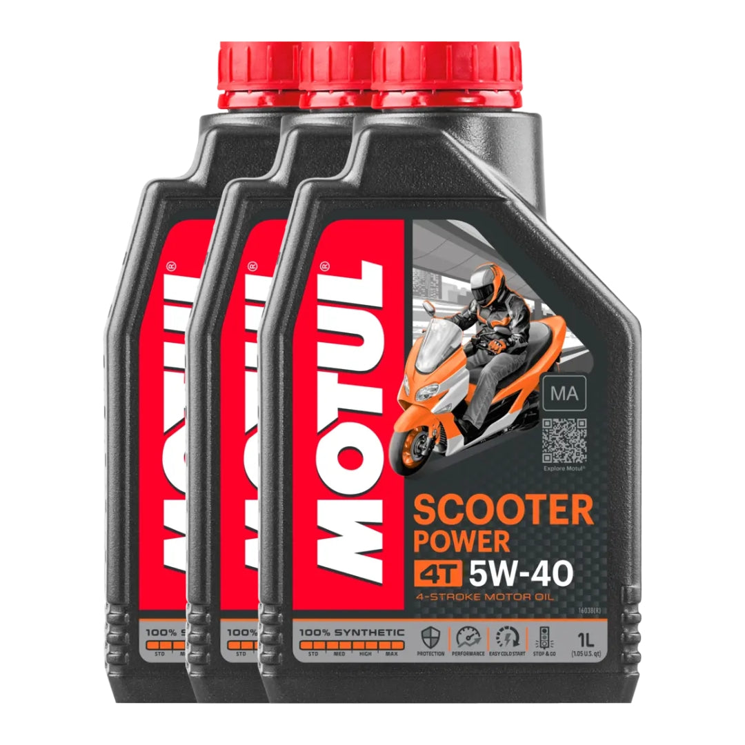Olio Motore Motul Scooter Power 5W-40 MA 4T 100% Sintetico