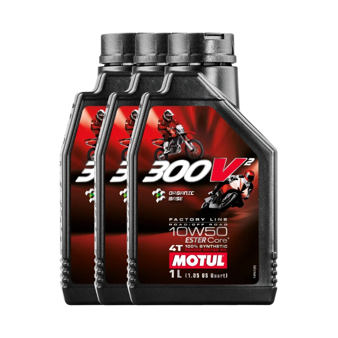 Olio Motore Motul 300V2 Factory Line 10W-50 4T 100% Sintetico