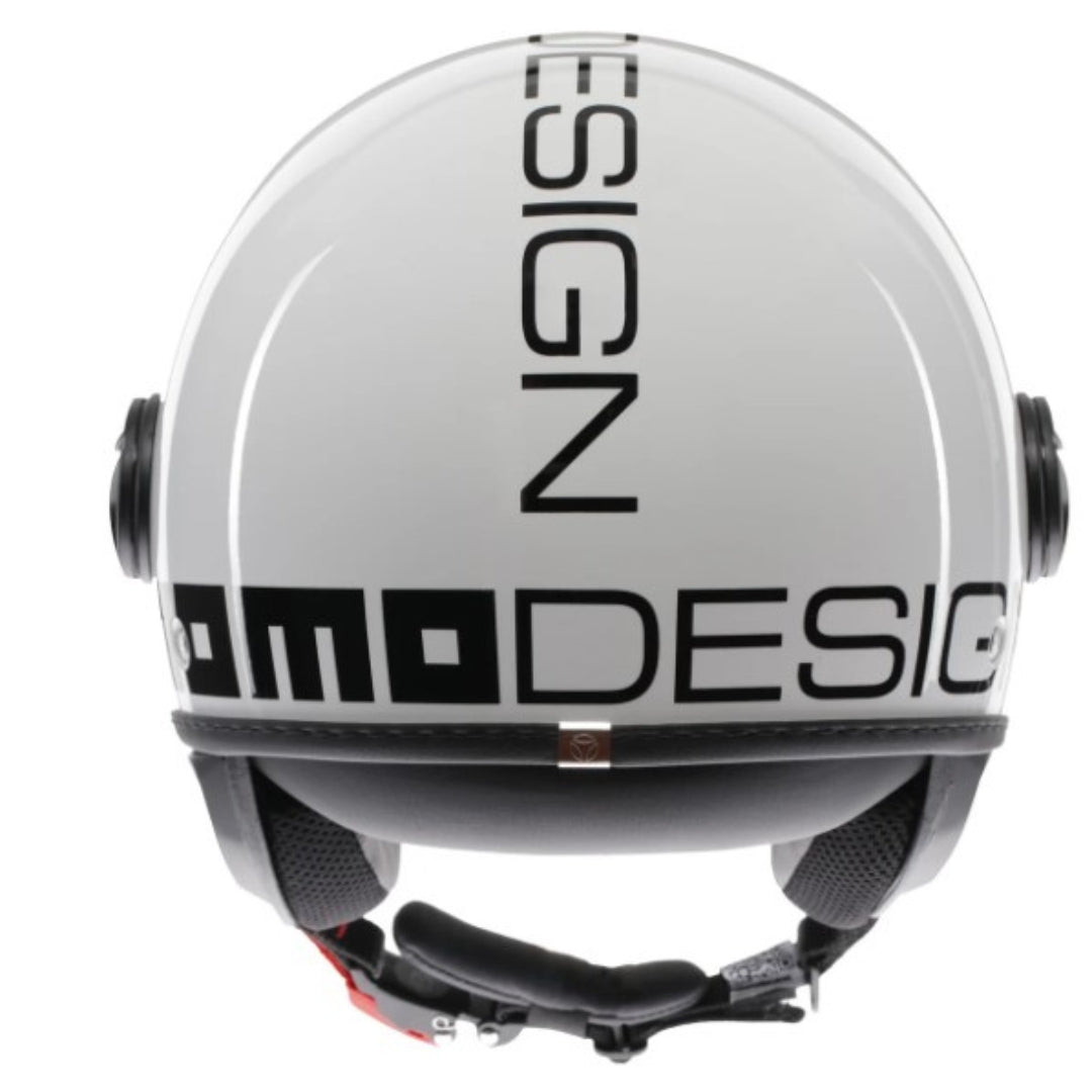 Casco Jet MomoDesign FGTR Classic Mono - Bianco Lucido/Nero - E2206
