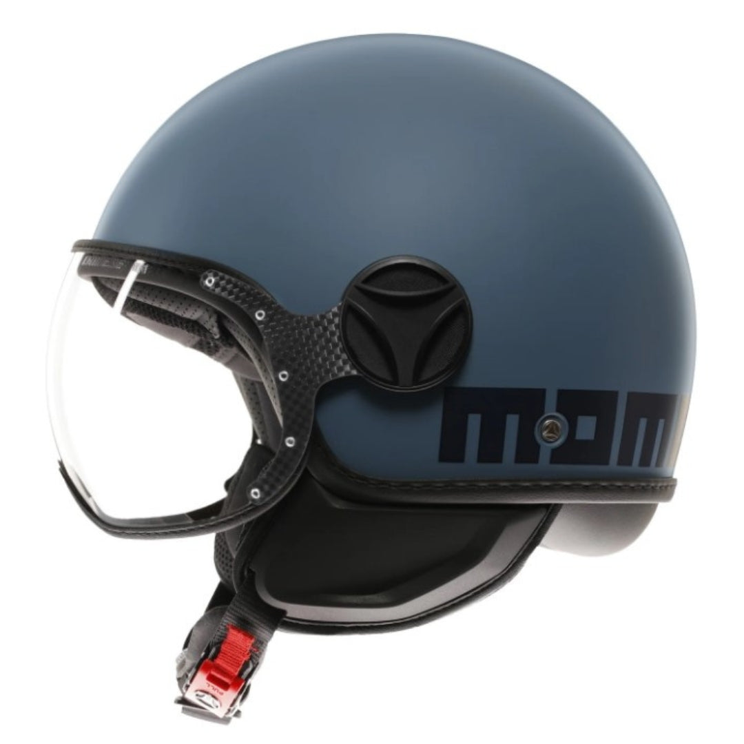 Casco Jet MomoDesign FGTR Classic Mono - Blu/Blu - E2206