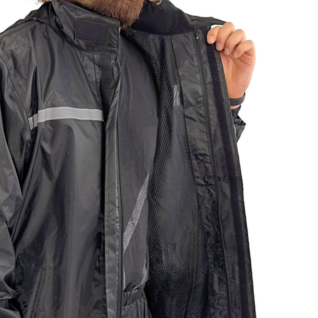 Set Antipioggia Impermeabile E31 Full (Giacca + Pantalone + Copriscarpe)