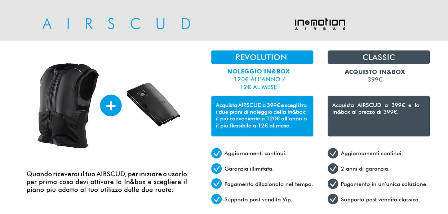 Tucano Urbano Airscud Airbag (Gilet - Jacket - Mesh) - In&Motion System