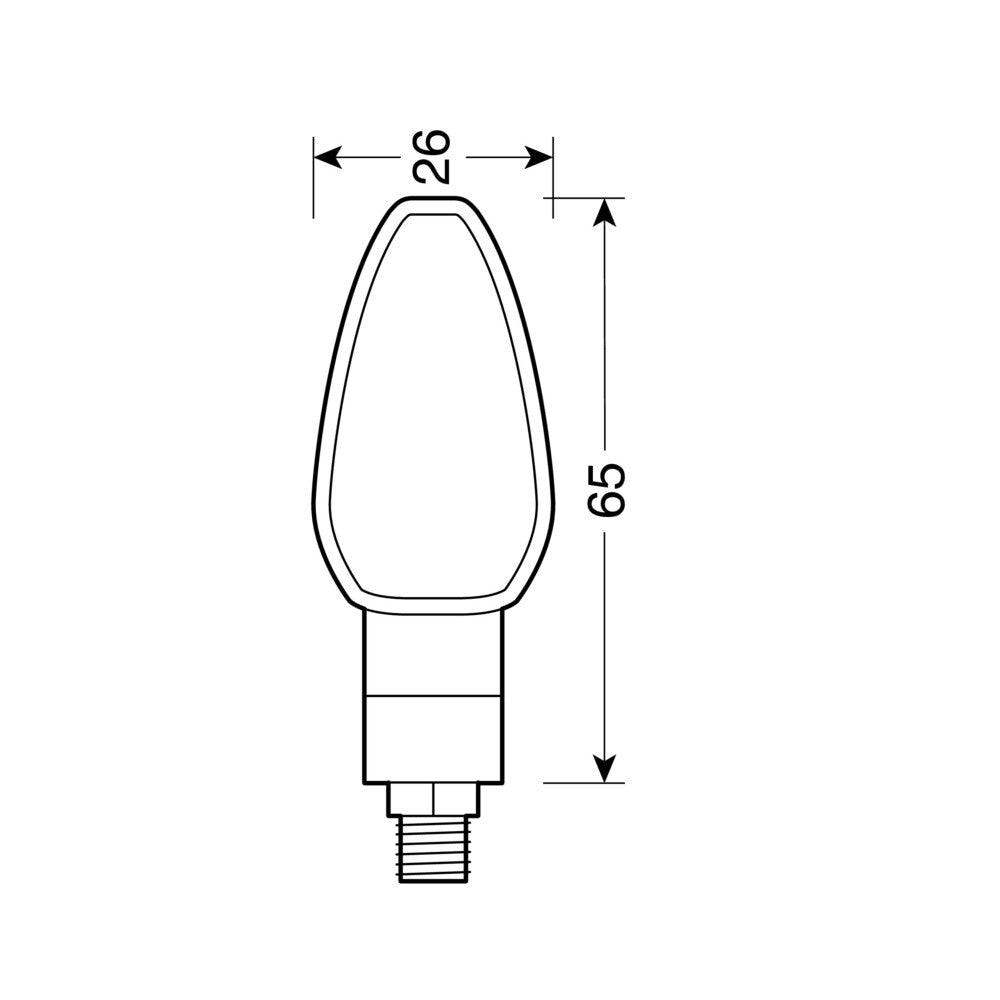 Pair of 12V Led Direction Indicators - Tuareg