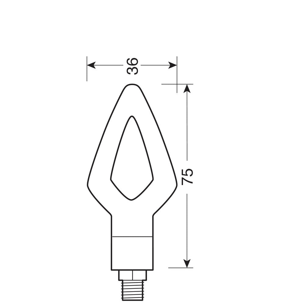Pair of 12V Led Direction Indicators - Kier