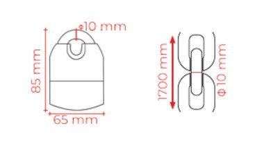 Catena Antifurto Acciaio Cementato