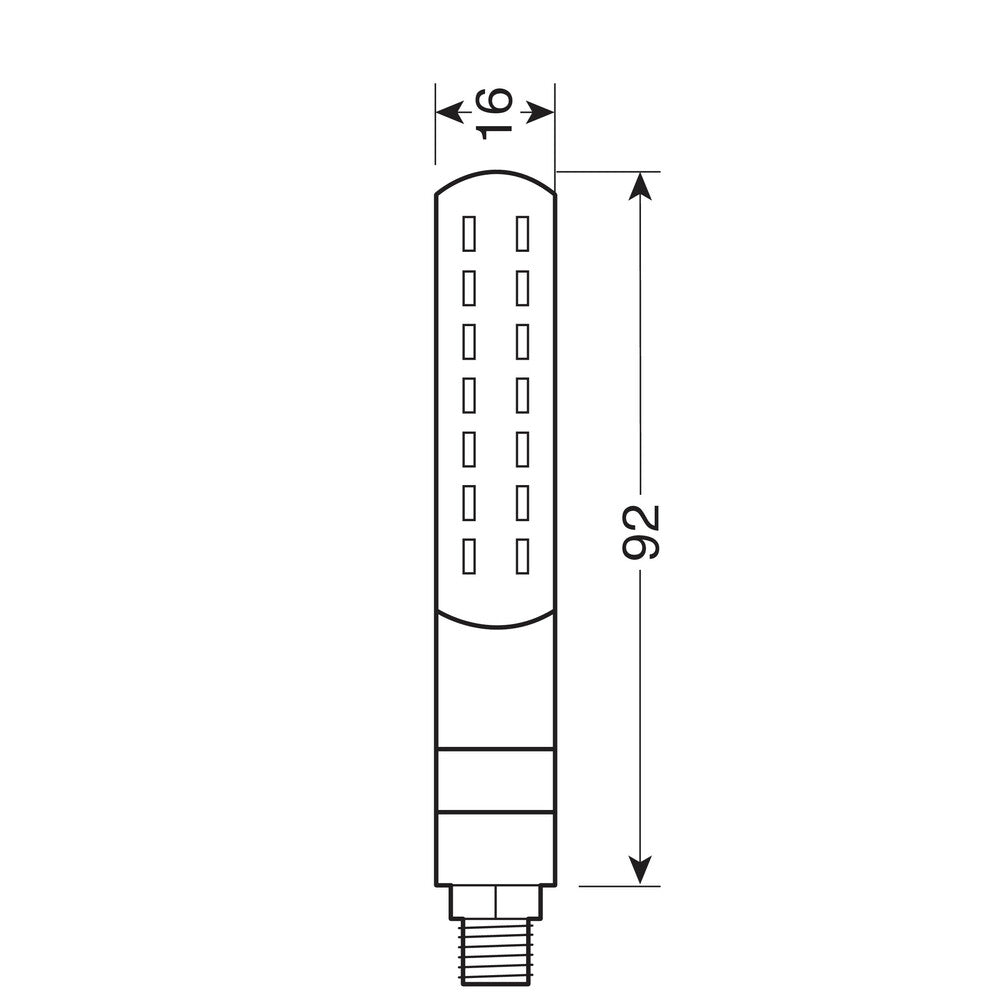 Pair of Direction Indicators 12V Led - Line SQ