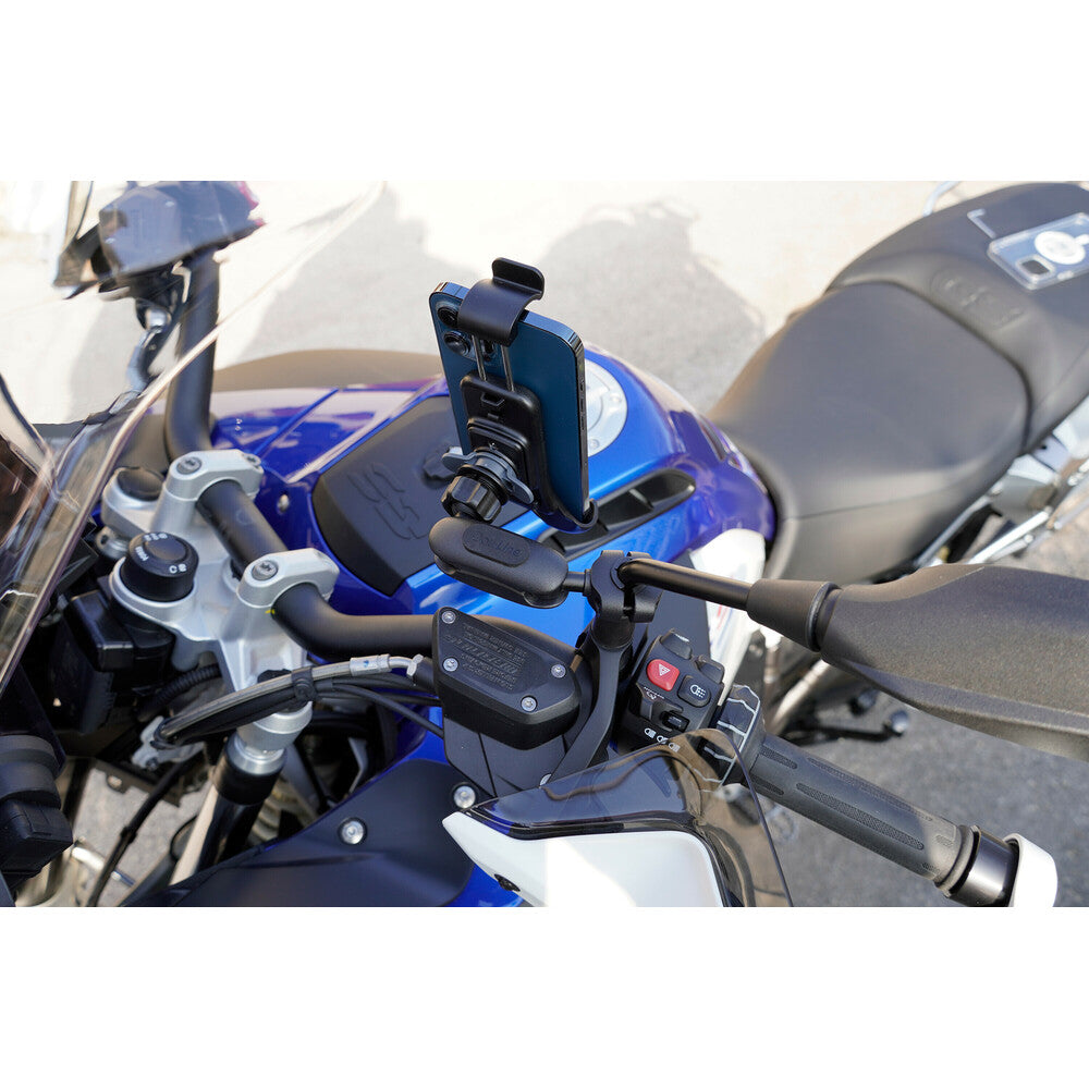 Supporto Portatelefono Con Attacco Specchietto e Traversina - Titan Bar Orbit
