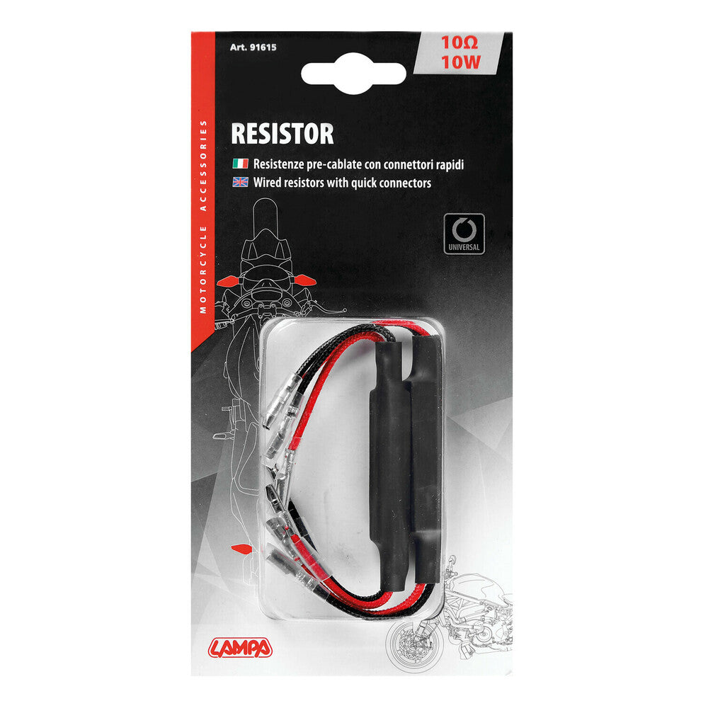 Pre-Wired Resistors With Quick Connectors (2 pieces)