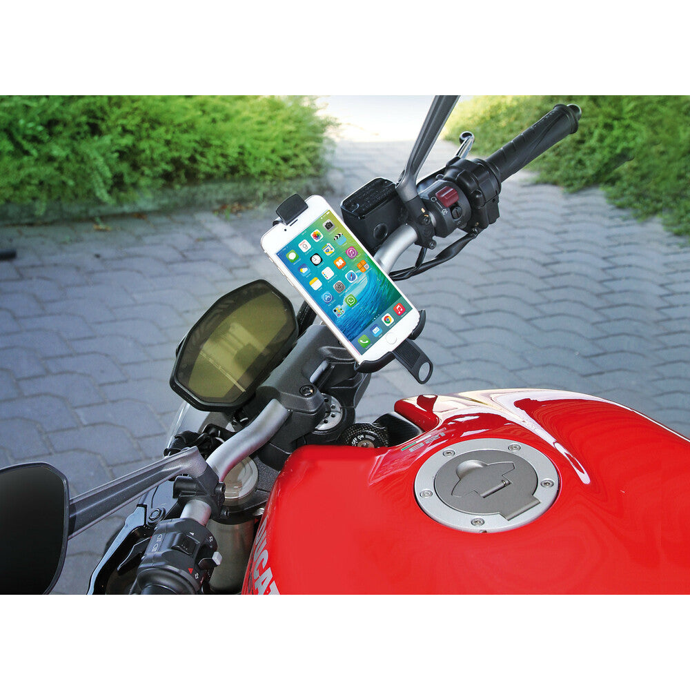Porta Telefono Moto e Scooter Attacco Manubrio Regolabile