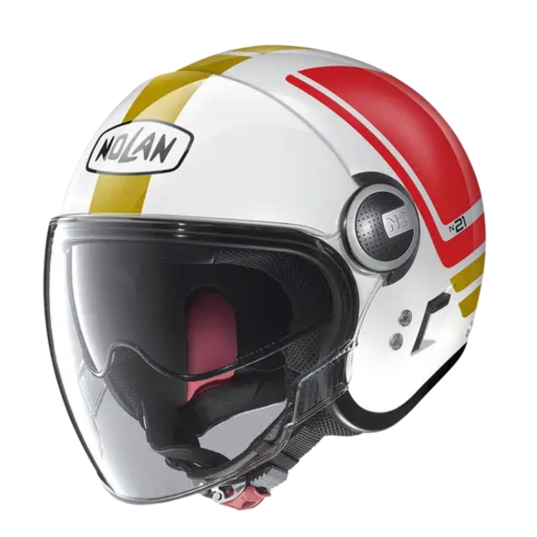 Casco Jet Nolan N21 Visor Flybridge Metal White