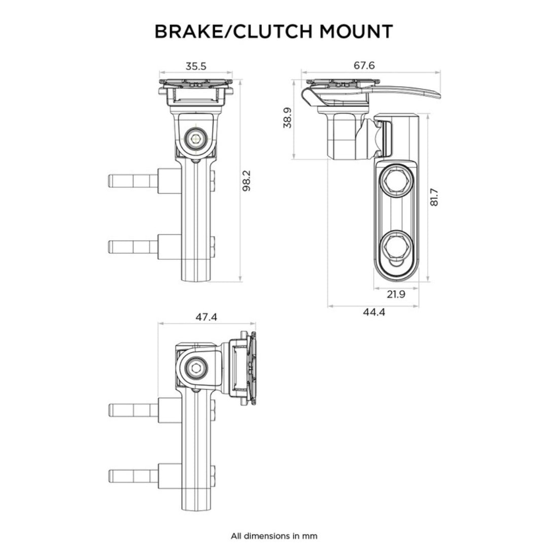 Quad Lock - Supporto Per Staffa Freno e Frizione