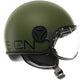 Casco Jet MomoDesign FGTR Classic - Verde Militare Opaco/Nero - E2206