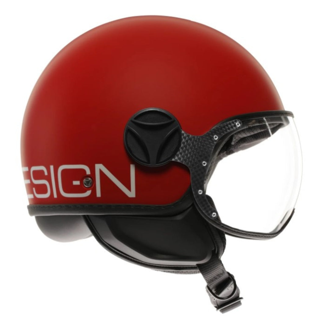 Casco Jet MomoDesign FGTR Classic Candy - Rosso Opaco/Bianco - E2206