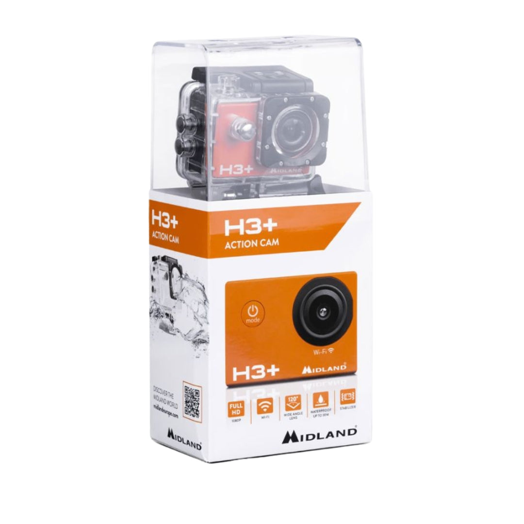 Action Cam Plus 1080p Sports Camera + Wifi + Accessory Kit