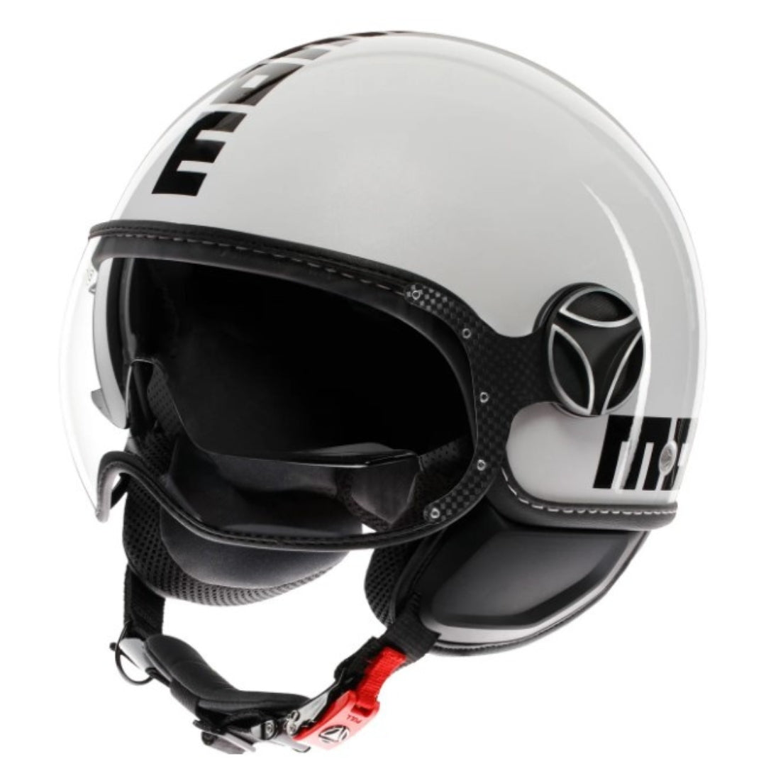 Casco Jet MomoDesign FGTR EVO Mono - Bianco Quarzo Luido/Nero - E2206