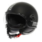 Casco Jet MomoDesign FGTR EVO Mono - Nero Opaco/Silver - E2206