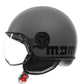 Casco Jet MomoDesign FGTR Classic Mono - Grigio Opaco/Nero - E2206