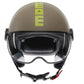 Casco Jet MomoDesign FGTR Classic - Sabbia Opaco/Lime - E2206