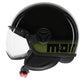 Casco Jet MomoDesign FGTR Classic Stripes - Nero Lucido/Giallo Fluo - E2206