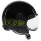 Casco Jet MomoDesign FGTR Classic Stripes - Nero Lucido/Giallo Fluo - E2206